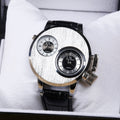 Wristwatch, quartz wristwatch alloy leather student Watch