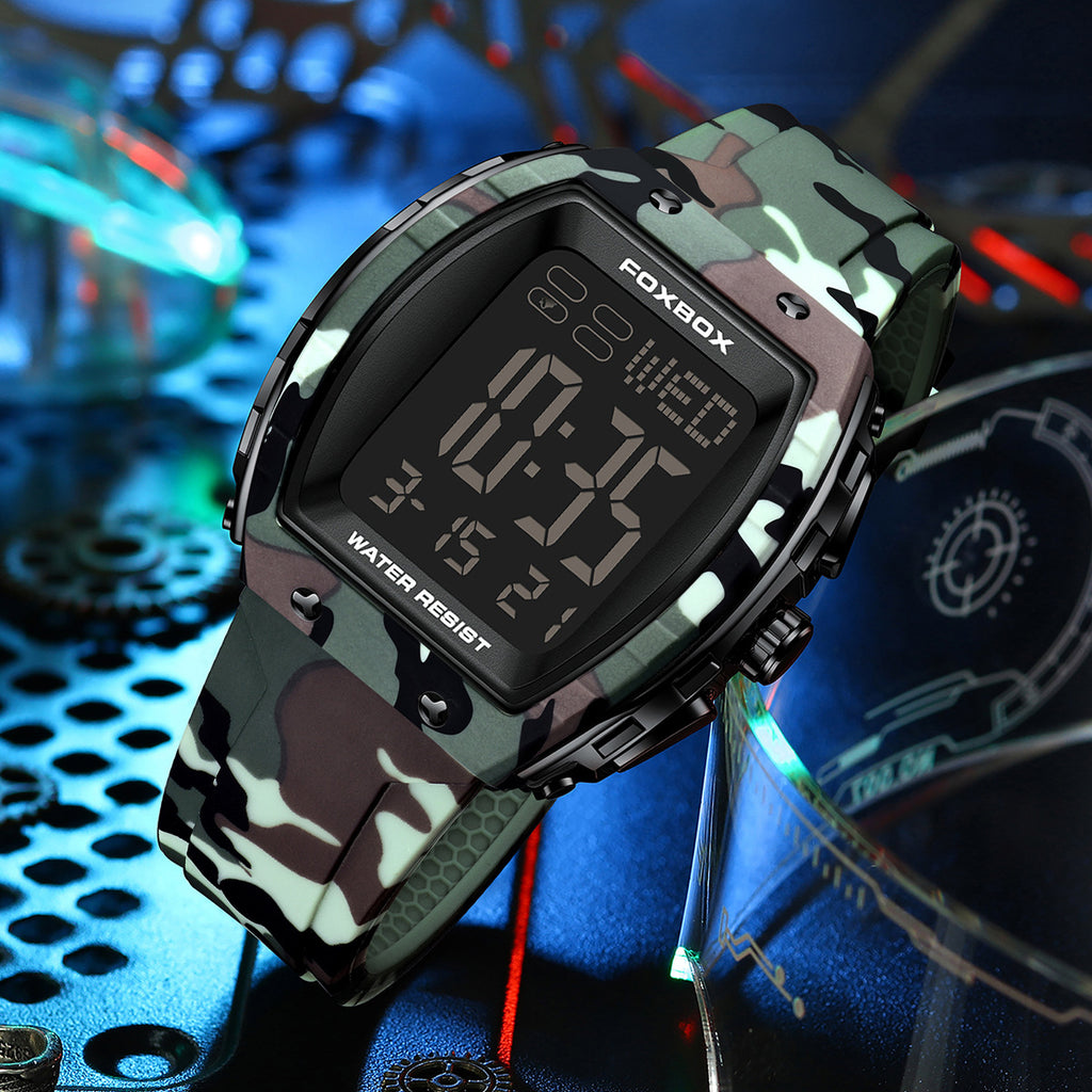 Multifunctional Mens Electronic Watch Digital Wristwatch For Students